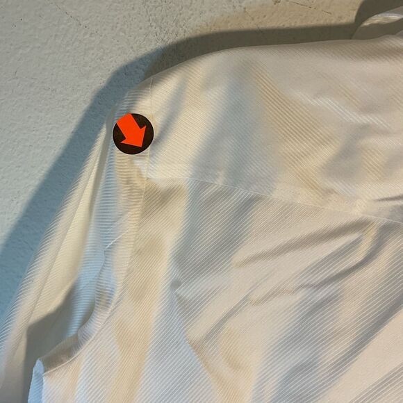 Hinson wu ladies 3/4 button up shirt 2 white classic capsule minimalist - Picture 5 of 9